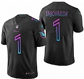 Men's Miami Dolphins #1 Tua Tagovailoa black vapor Limited Stitched Jersey Dyin,baseball caps,new era cap wholesale,wholesale hats
